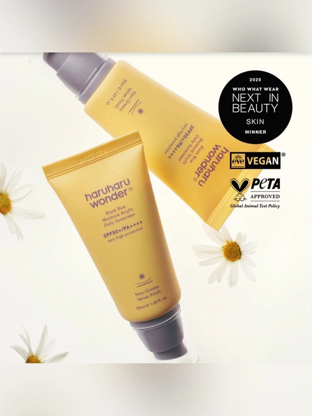 haruharu wonder - Black Rice Moisture Airyfit Sunscreen SPF 50+ PA++++